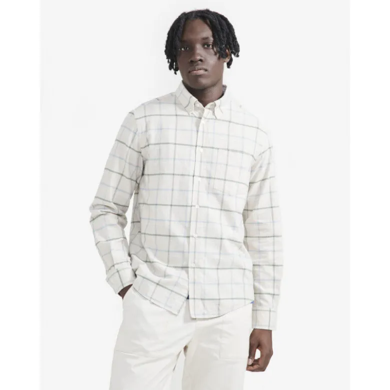 AigleChemise oxford carreaux avec manches longues - Chemise homme