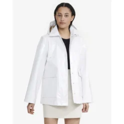 AigleCiré mi-long à capuche amovible - Veste imperméable femme