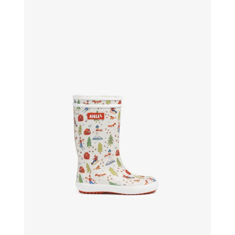 AigleLolly Pop Fur Print - Bottes de pluie enfant