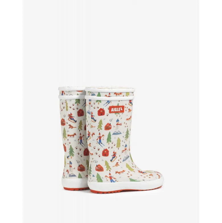AigleLolly Pop Fur Print - Bottes de pluie enfant
