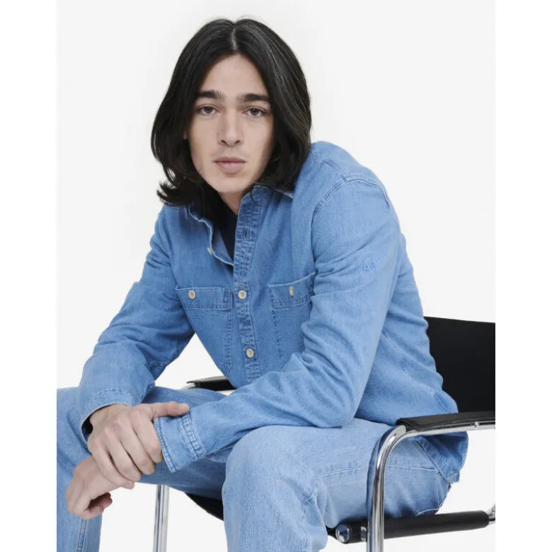 AigleSurchemise denim avec manches longues - Chemise homme