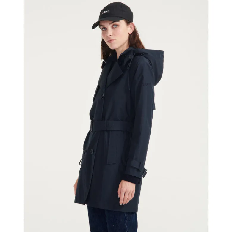 AigleTrench court Gore-Tex® à capuche - Veste imperméable femme