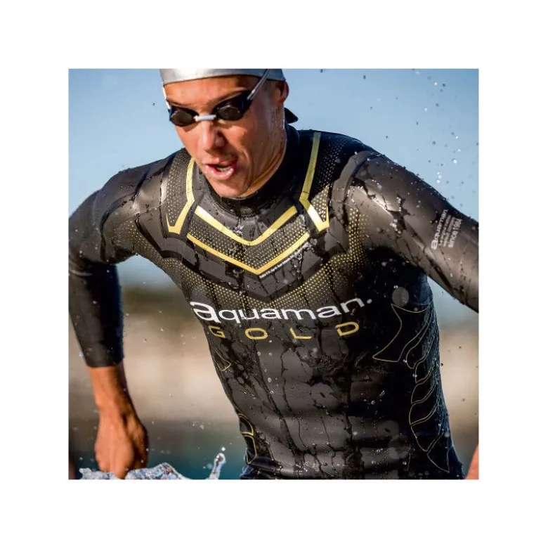AquamanGold - Combinaison néoprène triathlon homme