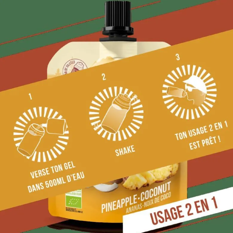 BaouwAnanas-Noix de coco - Gel énergétique