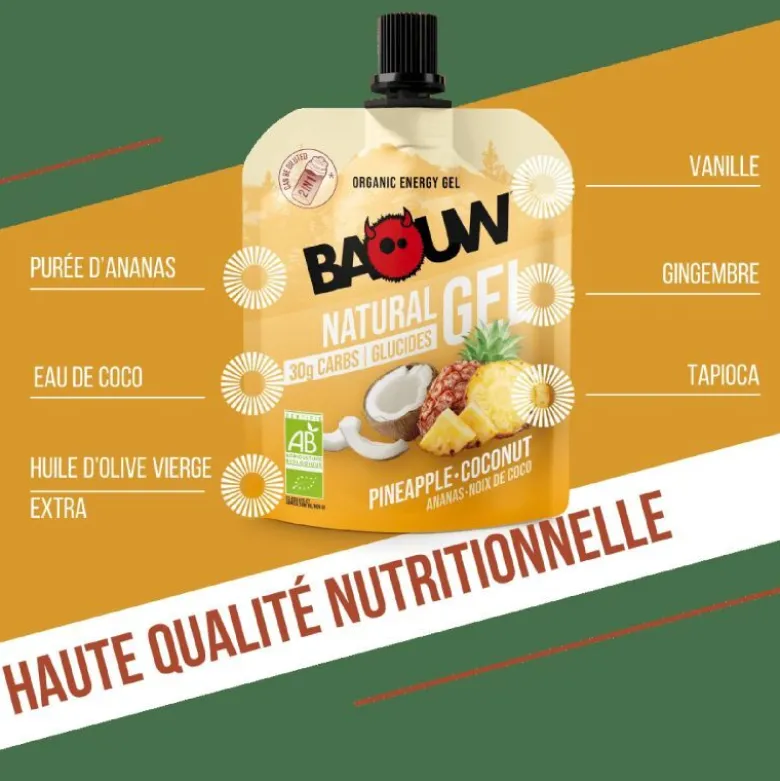 BaouwAnanas-Noix de coco - Gel énergétique