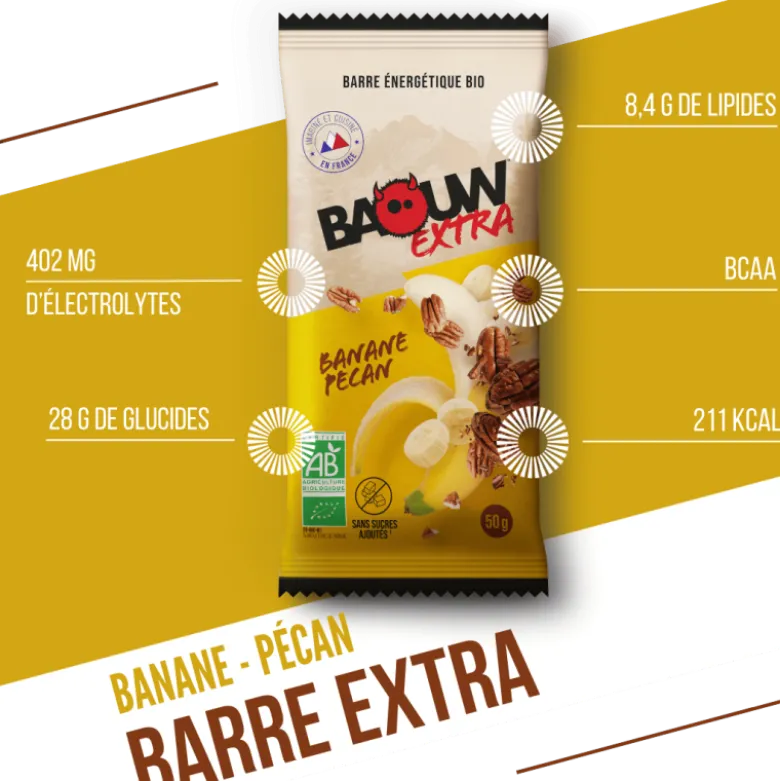 BaouwBanane-Pécan - Barre énergétique