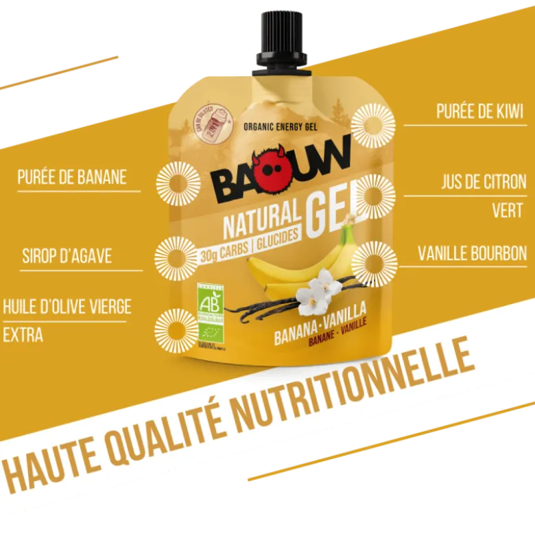 BaouwBanane-Vanille - Gel énergétique