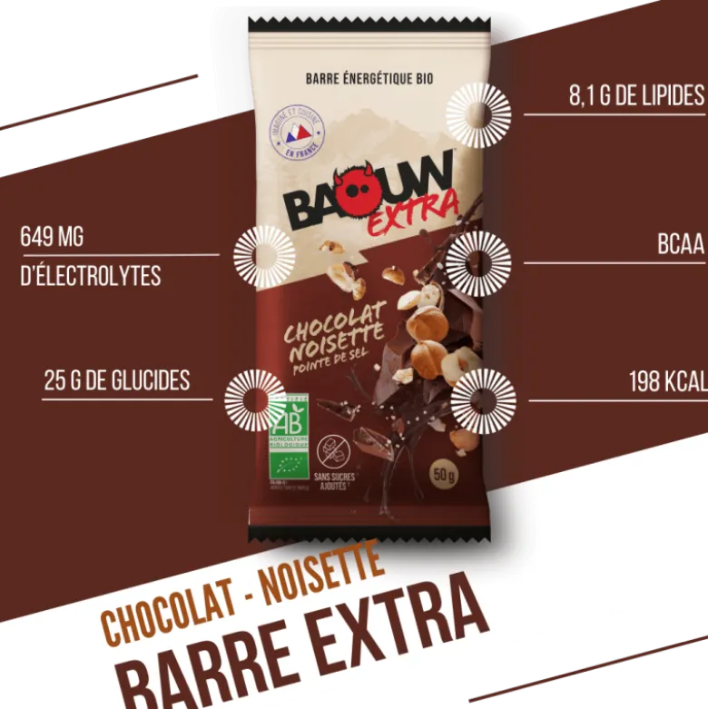 BaouwChocolat-Noisette - Barre énergétique