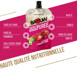 BaouwFramboise-Fraise-Basilic - Purée énergétique