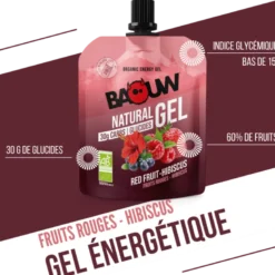 BaouwFruits Rouges -Hibiscus - Gel énergétique
