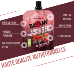 BaouwFruits Rouges -Hibiscus - Gel énergétique