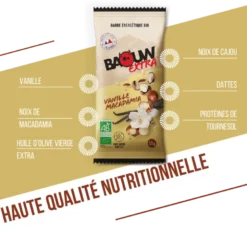 BaouwVanille-Macadamia - Barre énergétique