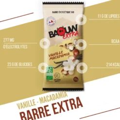BaouwVanille-Macadamia - Barre énergétique