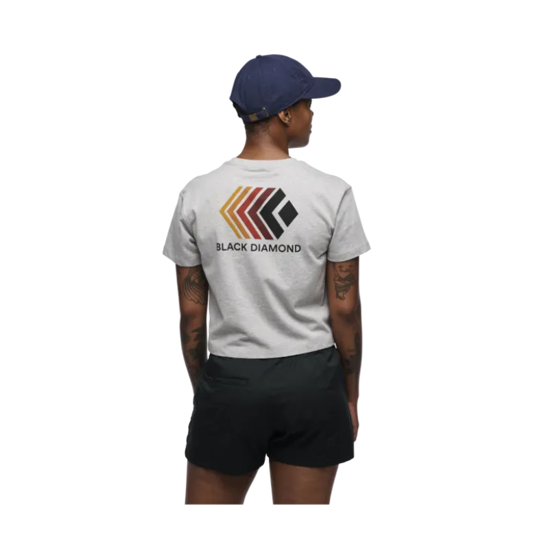 Black DiamondFaded Crop SS Tee - T-shirt femme