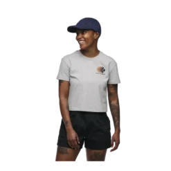 Black DiamondFaded Crop SS Tee - T-shirt femme