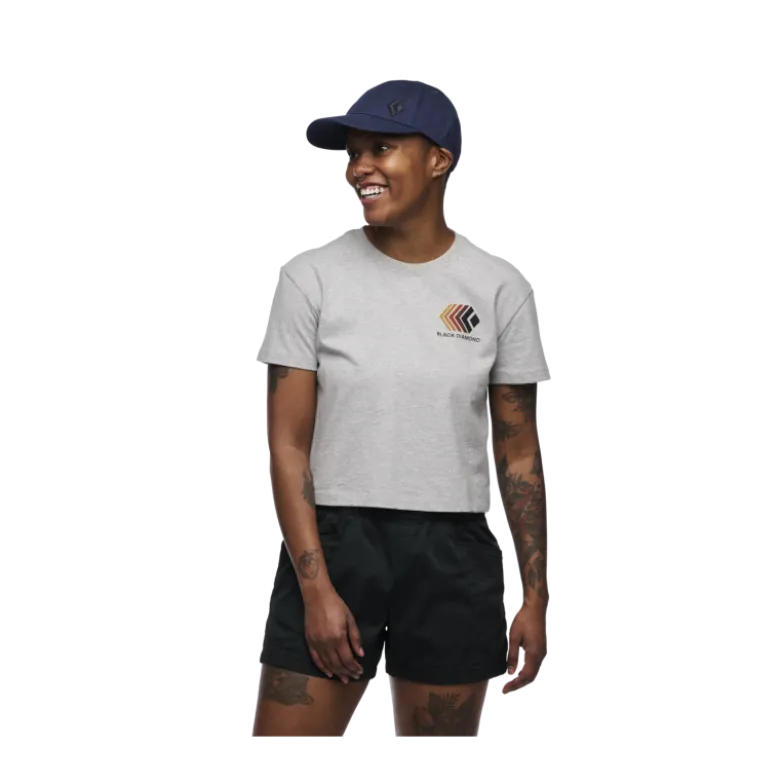 Black DiamondFaded Crop SS Tee - T-shirt femme