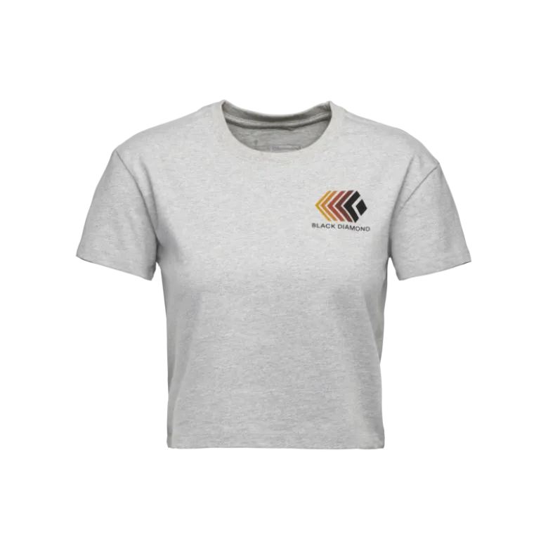 Black DiamondFaded Crop SS Tee - T-shirt femme