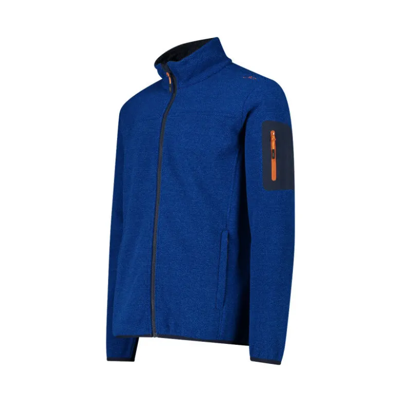 CMPMen's jacquard Knit-Tech fleece with rhombus motif - Polaire homme