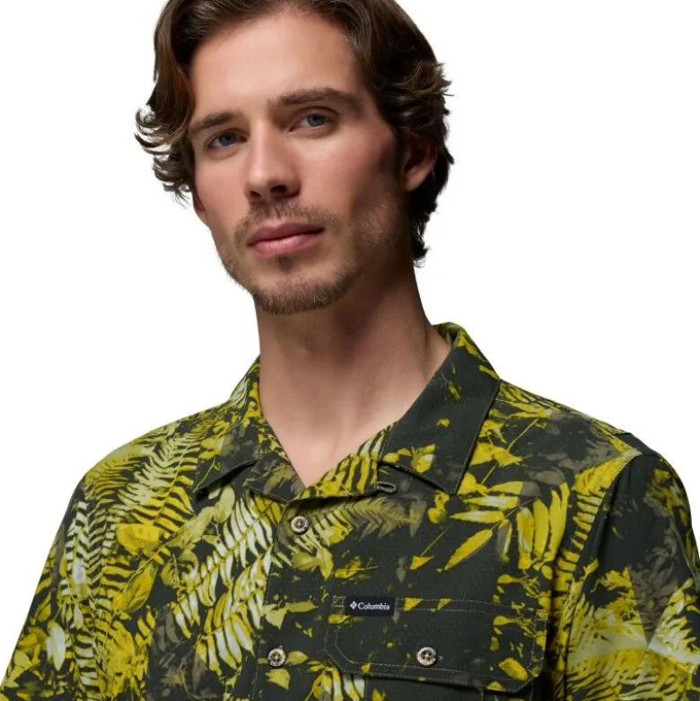 ColumbiaTech Trail Utility Printed Woven SS Tee - Chemise homme