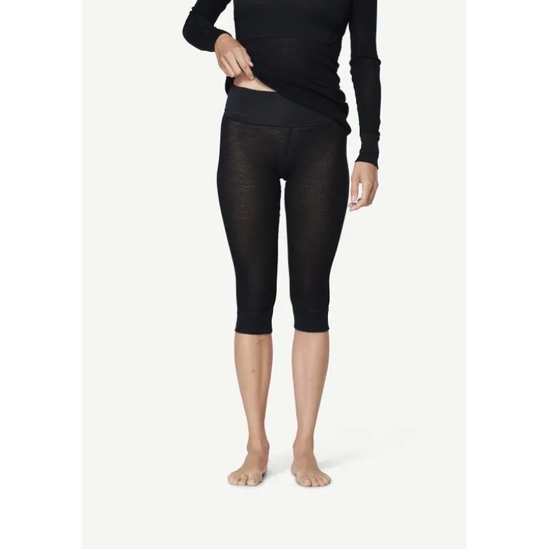 DevoldWool Mesh 190 3/4 Longs - Collant thermique laine mérinos femme