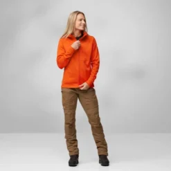 FjällrävenAbisko Grid Fleece Hoodie - Polaire femme