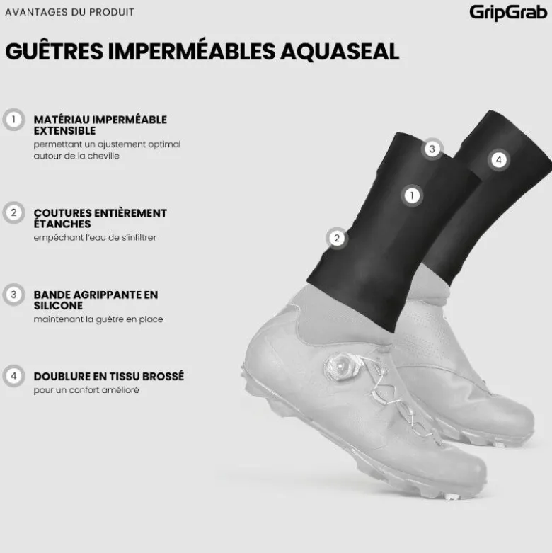 GripGrabAquaSeal Waterproof Cycling Gaiter - Sur-chaussures vélo