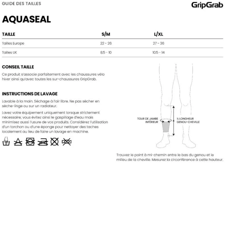 GripGrabAquaSeal Waterproof Cycling Gaiter - Sur-chaussures vélo