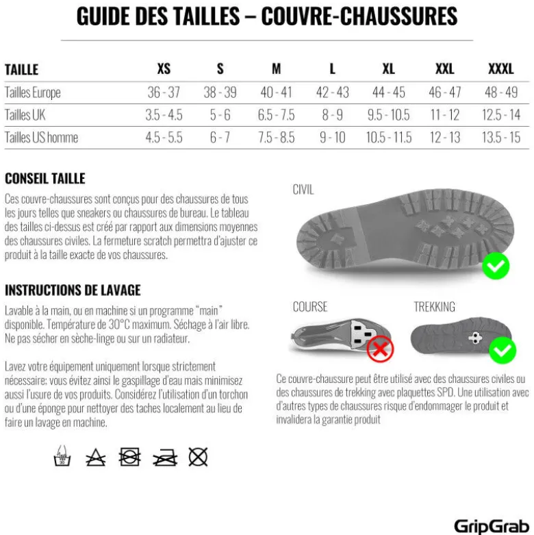 GripGrabDryFoot Waterproof Everyday Shoe Covers 2 - Sur-chaussures