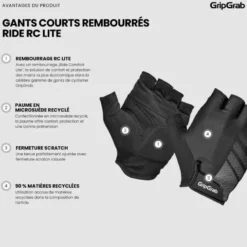 GripGrabRIDE Lite Padded Short Finger Summer Gloves - Mitaines vélo