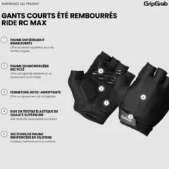 GripGrabRIDE Padded Short Finger Summer Gloves - Mitaines vélo