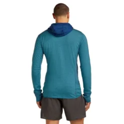 icebreakerMerino Blend 300 RealFleece Descender LS Zip Hoodie - Polaire en laine mérinos homme