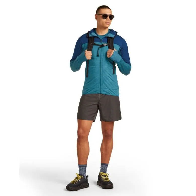 icebreakerMerino Blend 300 RealFleece Descender LS Zip Hoodie - Polaire en laine mérinos homme