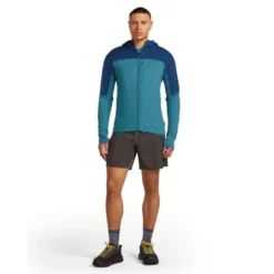icebreakerMerino Blend 300 RealFleece Descender LS Zip Hoodie - Polaire en laine mérinos homme