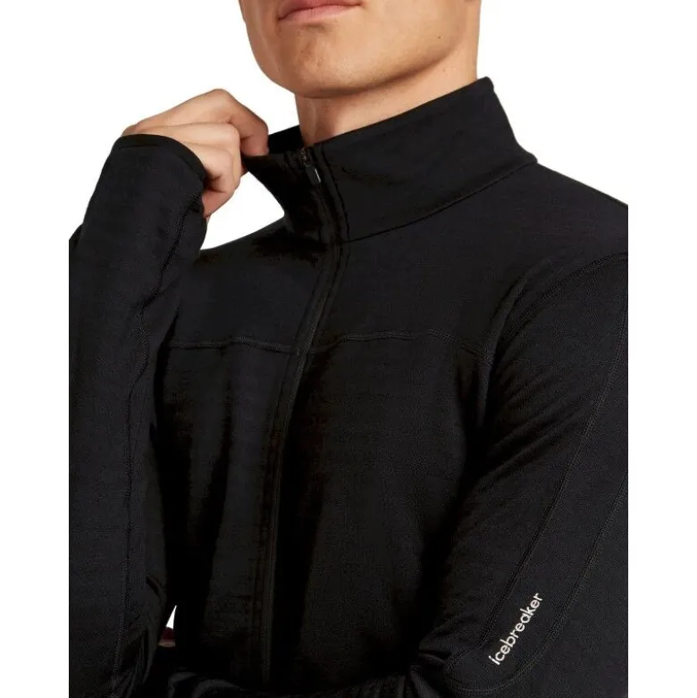 icebreakerMerino Blend 300 RealFleece Descender LS Zip - Polaire en laine mérinos homme