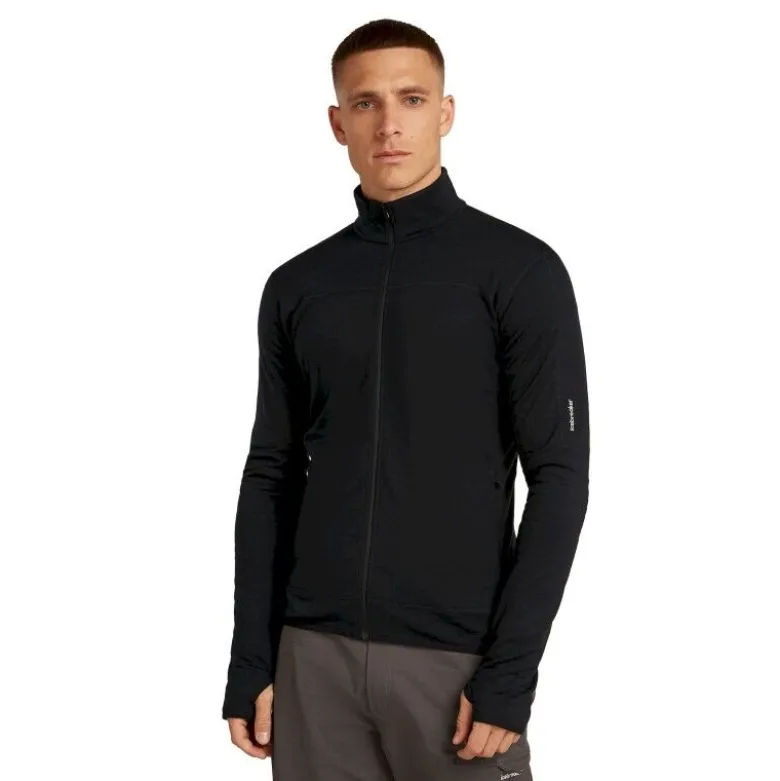 icebreakerMerino Blend 300 RealFleece Descender LS Zip - Polaire en laine mérinos homme