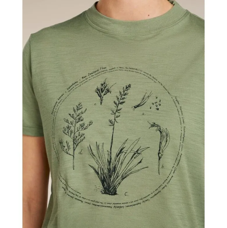 icebreakerMerinos 150 Tech Lite SS Crop T Seed Stor - T-shirt en laine mérinos femme
