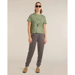 icebreakerMerinos 150 Tech Lite SS Crop T Seed Stor - T-shirt en laine mérinos femme