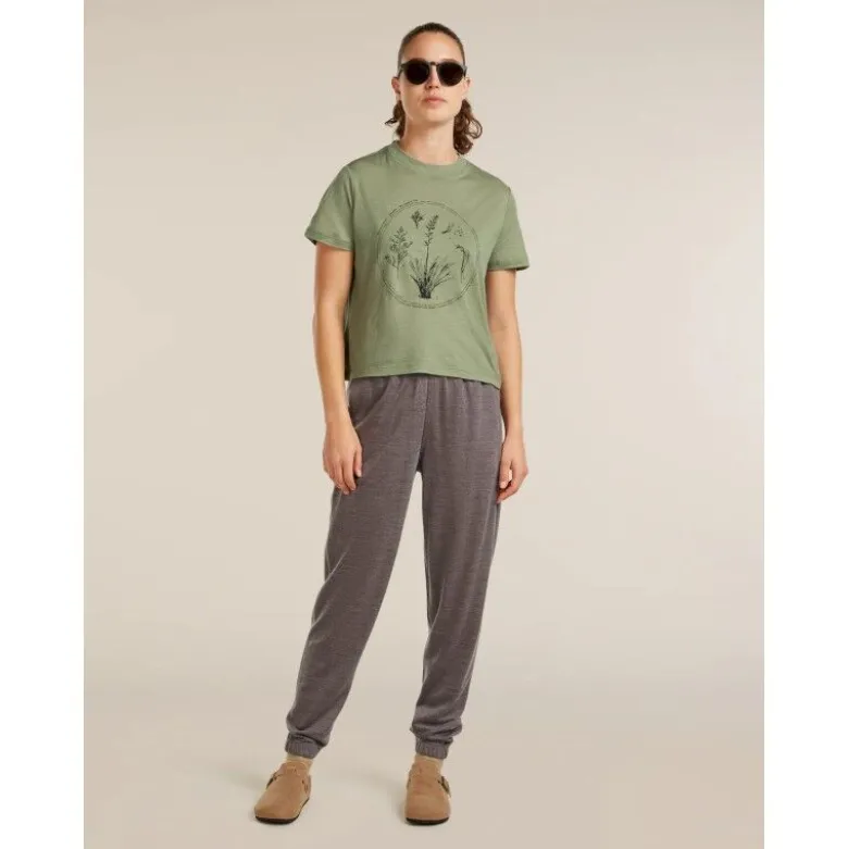 icebreakerMerinos 150 Tech Lite SS Crop T Seed Stor - T-shirt en laine mérinos femme