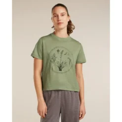 icebreakerMerinos 150 Tech Lite SS Crop T Seed Stor - T-shirt en laine mérinos femme