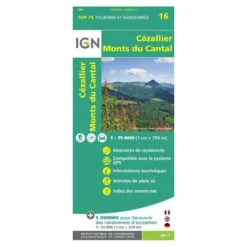 IGNCézallier / Monts-Du-Cantal - Carte topographique