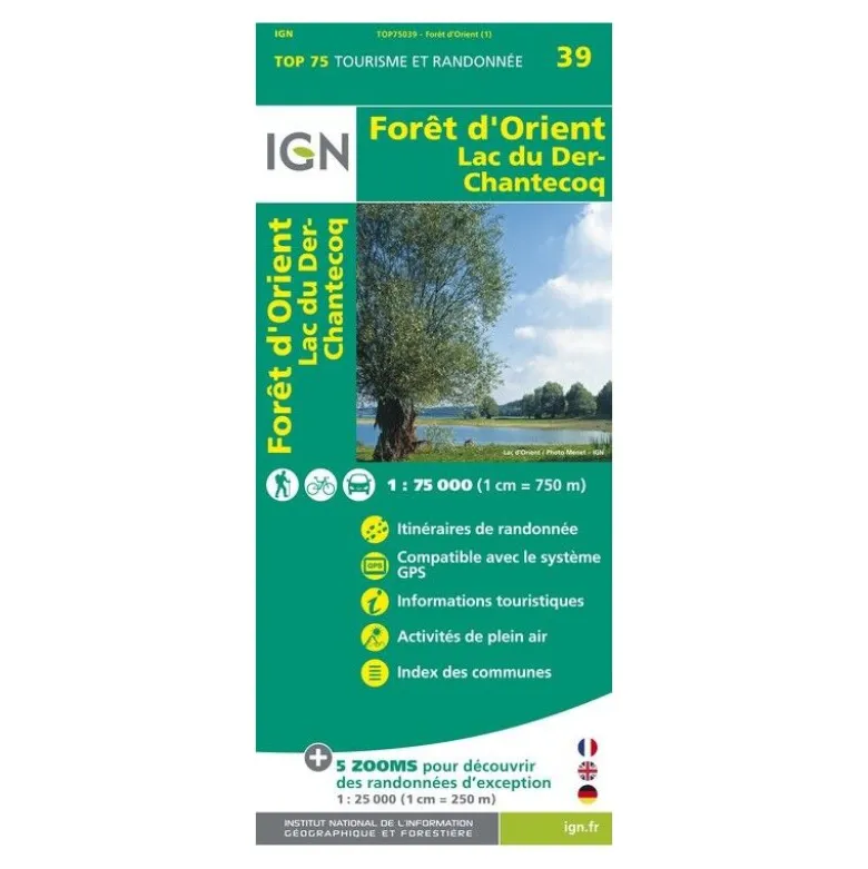 IGNForet D'Orient / Lac Du Der - Carte topographique