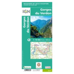 IGNGorges Du Verdon - Carte topographique