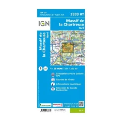 IGNMassif de la Chartreuse Nord - Carte topographique