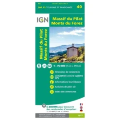 IGNMassif Du Pilat / Monts Du Forez - Carte topographique