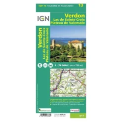 IGNVerdon / Lac-De-Ste-Croix / Plateau-De-Valensole - Carte topographique