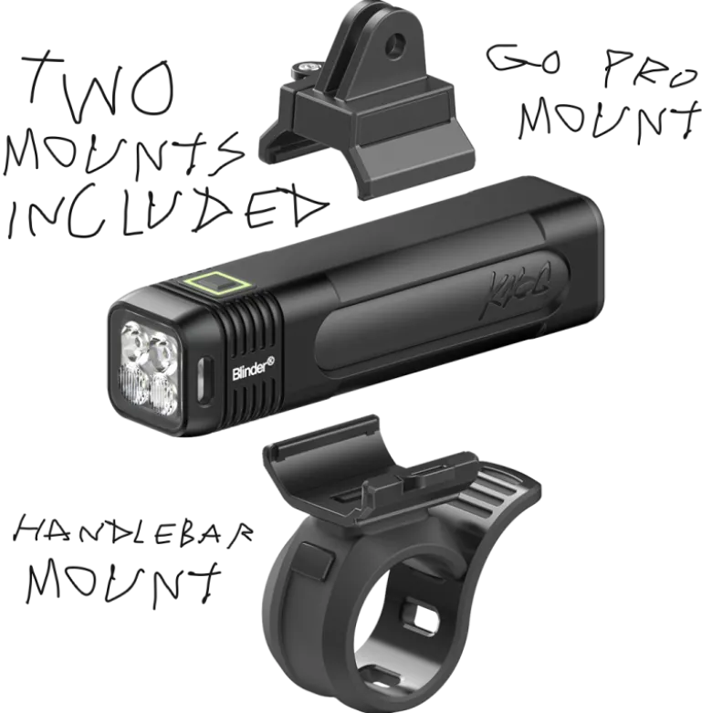 KnogBlinder Pro 1000 & Blinder Rear - Lampe avant vélo