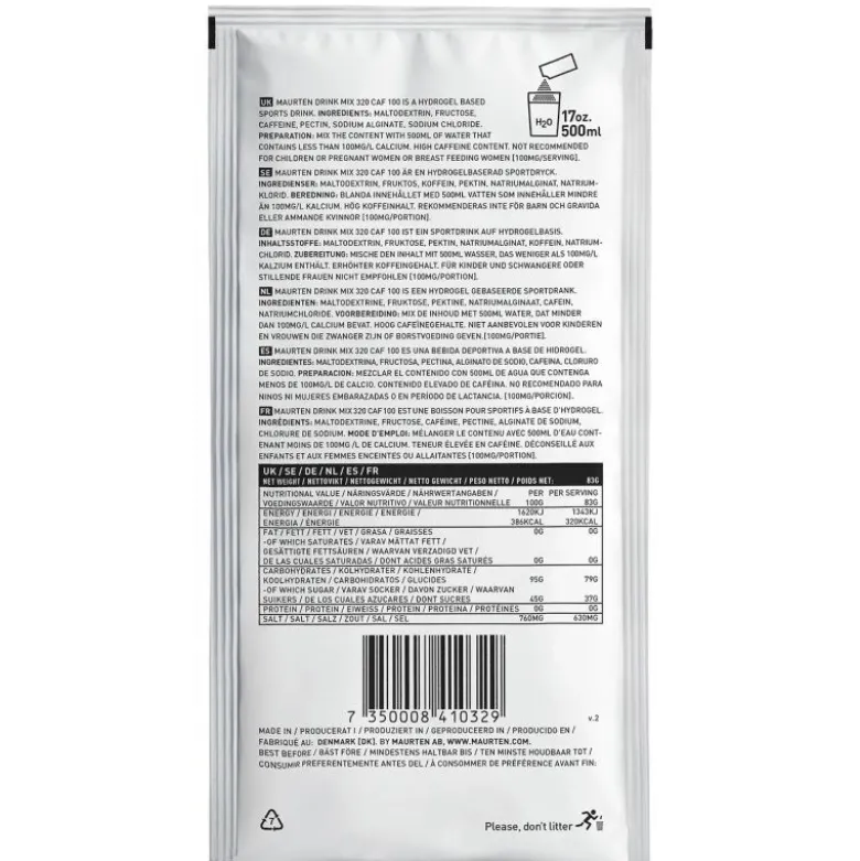 MaurtenDrink Mix 320 Caf 100 - Boisson énergétique