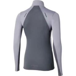 MizunoTech Thermal Charge Half Zip Long Sleeve Tee - T-shirt femme