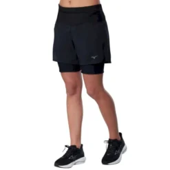 MizunoTrail Multipocket 2In1 Short - Short trail femme