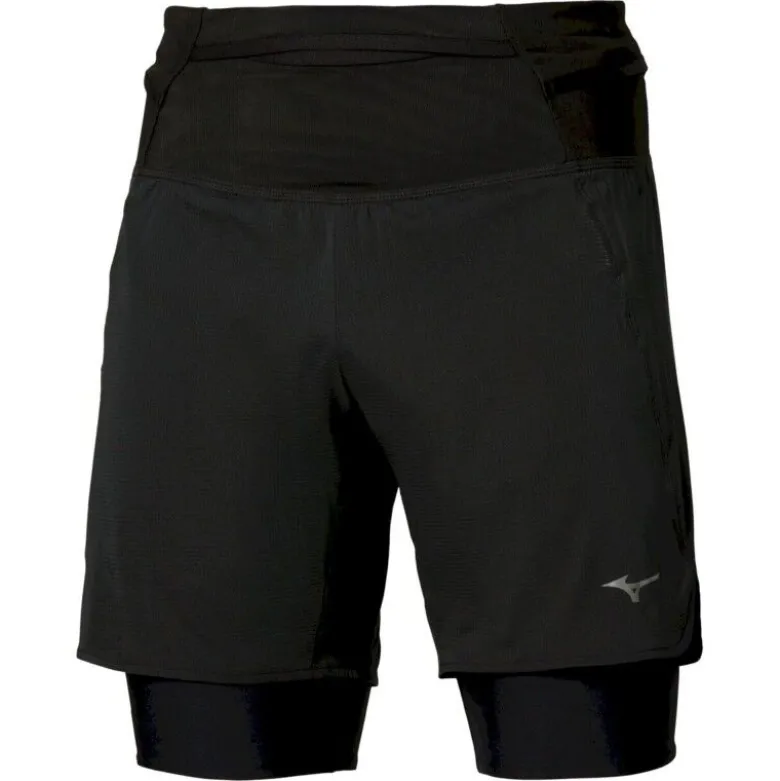 MizunoTrail Multipocket Trail 2In1 Short - Short trail homme